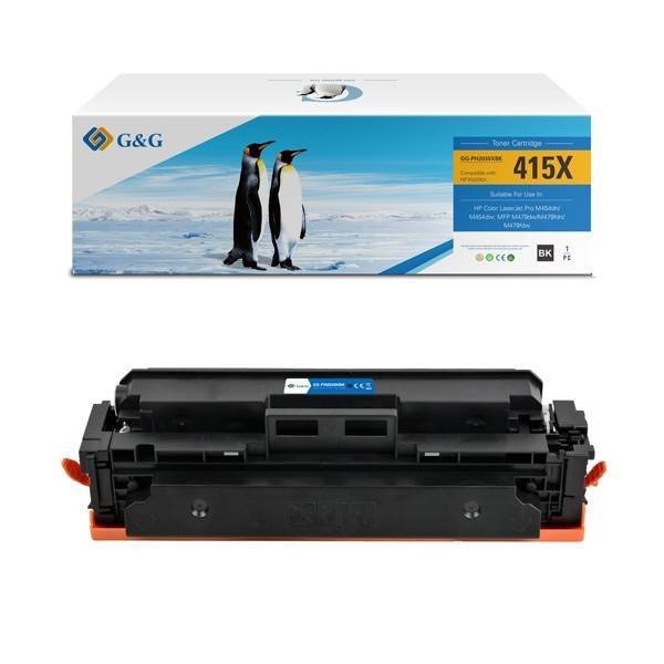 G&G KOMPATYBILNY TONER Z W2030X, BLACK, 7500S, NT-PH2030XBK, HP 415X, HIGH CAPACITY, DLA HP COLOR LASERJET PRO M454, MFP M479, N