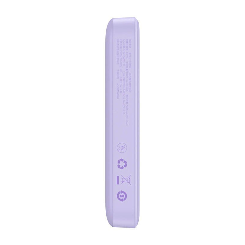 Powerbank magnetyczny Baseus Magnetic Mini 10000mAh, USB-C 20W MagSafe (fioletowy)