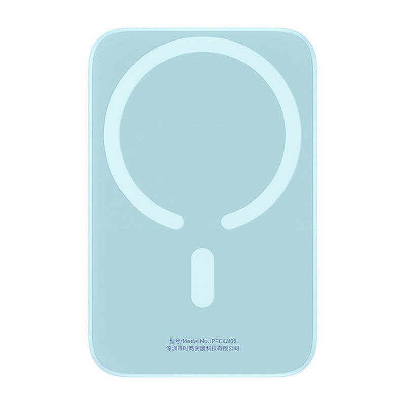 Powerbank magnetyczny Baseus Magnetic Mini 6000mAh, USB-C 20W MagSafe (niebieski)
