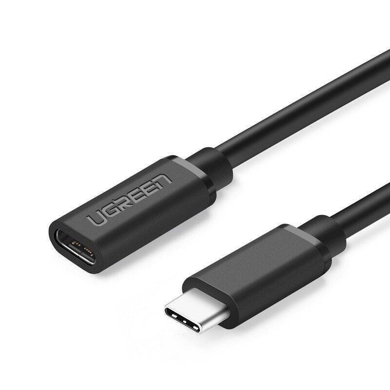 PRZEDŁUŻAJĄCY KABEL USB-C 3.1 UGREEN ED008, 4K, 60W, 0,5M (CZARNY)