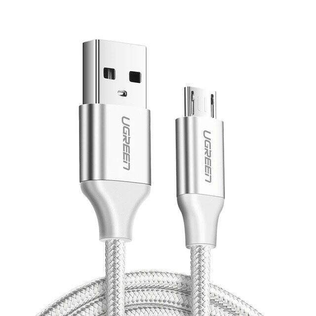 Kabel USB do Micro USB UGREEN US290 QC 3.0 2.4A 2m (biały)