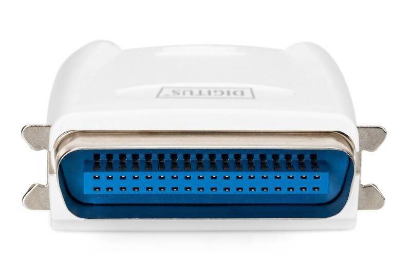 DIGITUS SERWER WYDRUKU FAST ETHERNET 1-PORT 1XLPT, 1XRJ-45