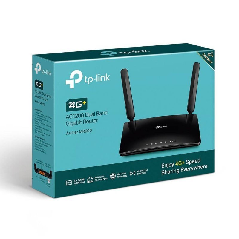 TP-LINK ROUTER MR600 4G+ LTE CAT. 6 WIFI AC1200 LAN/WAN-1GB