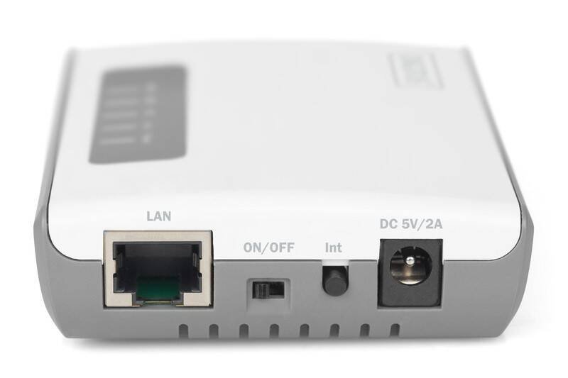 DIGITUS SERWER SIECIOWY WIELOFUNKCYJNY, BEZPRZEWODOWY 2-PORTOWY, USB 2.0, 300MBPS