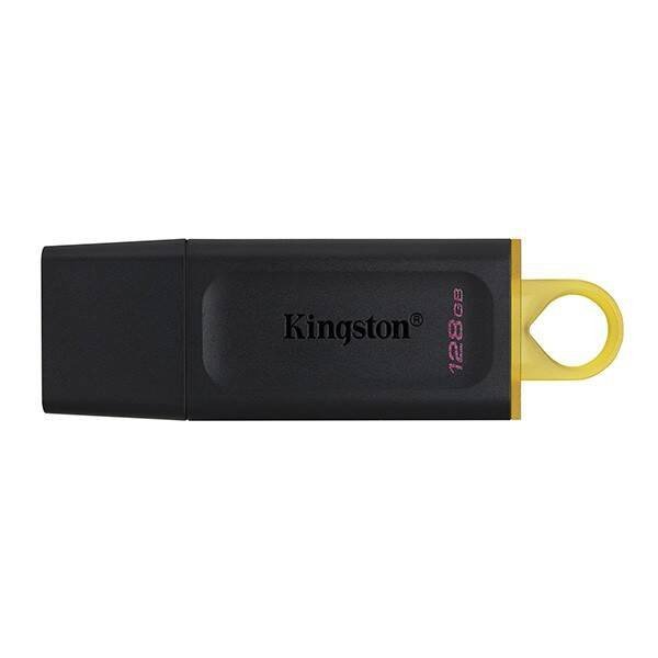 KINGSTON USB FLASH DISK, USB 3.0, 128GB, DATATRAVELER EXODIA, CZARNY, DTX/128GB, USB A, Z OSŁONĄ