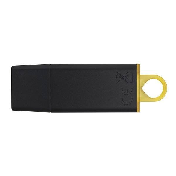 KINGSTON USB FLASH DISK, USB 3.0, 128GB, DATATRAVELER EXODIA, CZARNY, DTX/128GB, USB A, Z OSŁONĄ