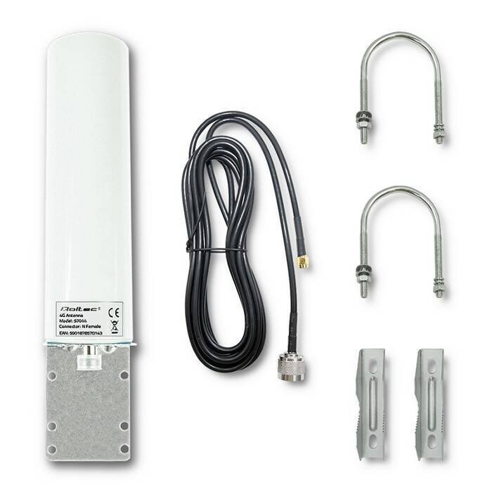 QOLTEC ANTENA 4G LTE DOOKÓLNA | 30DBI | WEWNĘTRZNO-ZEWNĘTRZNA