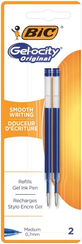 WKŁAD ŻELOWY BIC GEL-OCITY ORIGINAL 862229 NIEBIESKI 2SZT