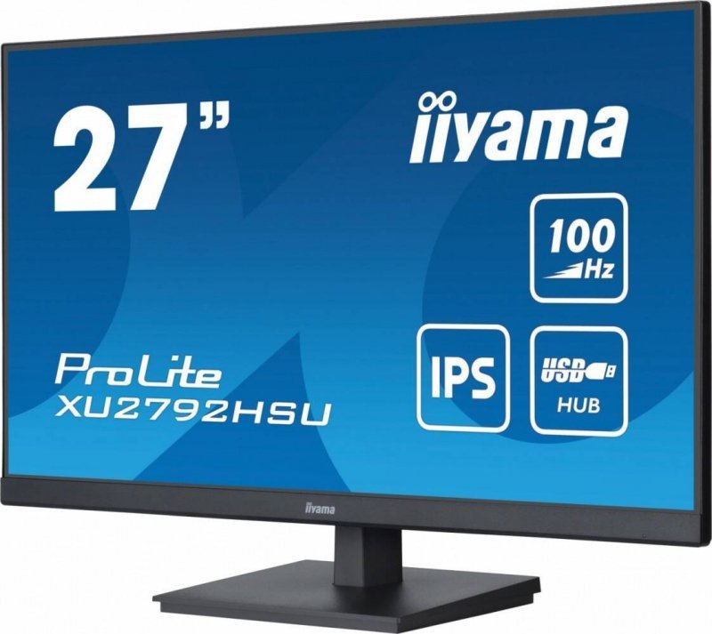 IIYAMA MONITOR PROLITE XU2792HSU-B6 27 CALI IPS,FHD,HDMI,DP,100HZ,4XUSB3.2,SLIM,2X2W