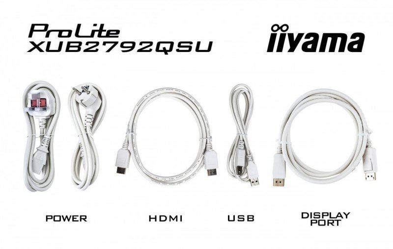 IIYAMA MONITOR 27 CALI PROLITE XUB2792QSU-W6 IPS,QHD,HAS(150MM),100HZ,4XUSB3.2,SLIM
