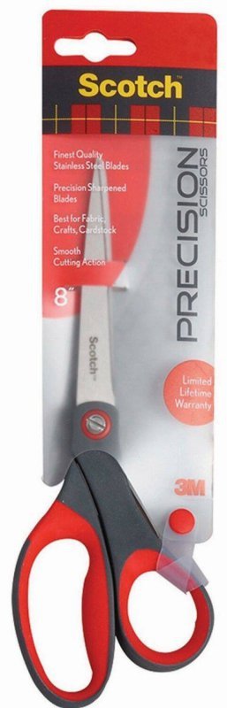 NOŻYCZKI 205MM PRECYZYJNE SCOTCH-3M SCOTCH® 1448 CZERWONO-SZARE
