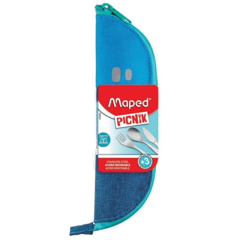 SZTUĆCE MAPED PICNIK CONCEPT KIDS W NIEBIESKIM ETUI