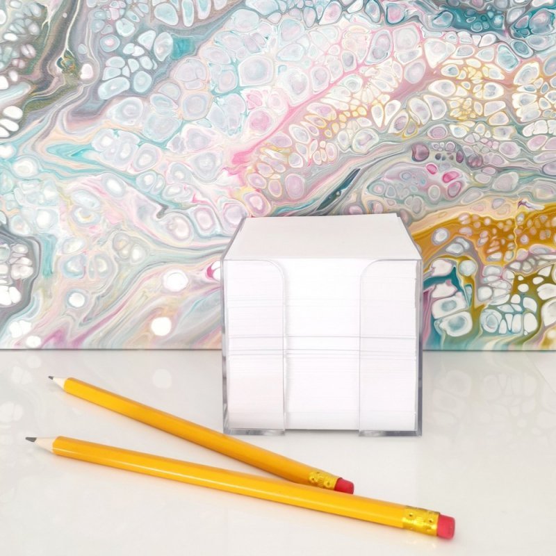 KOSTKA BIUROWA W POJEMNIKU 85X85X80 D.RECT BIAŁA