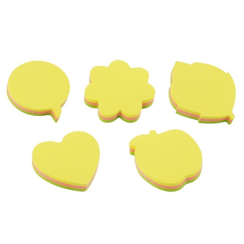 KARTECZKI SAMOPRZYLEPNE 45X45MM D.RECT MIX 75KART SŁÓJ 100SZT
