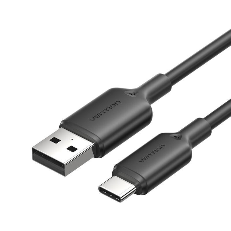KABEL USB 2.0 A DO USB-C 3A VENTION CTQBH 2M (CZARNY)