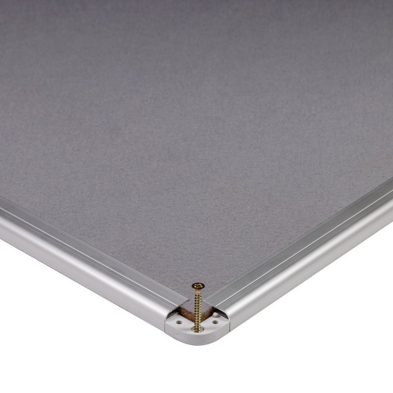 TABLICA TEKSTYLNA 80X100CM MATBOARDS 5404-29K SZARA RAMA ALUMINIOWA