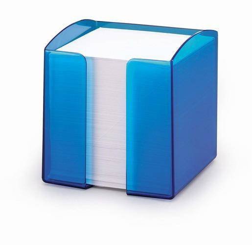POJEMNIK Z KARTECZKAMI 90X90MM DURABLE TREND 1701682540 PRZEZROCZYSTY NIEBIESKI 800 KARTECZEK
