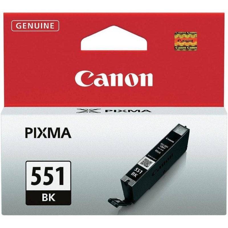 TUSZ ORYGINALNY CANON CLI551BK 6508B001 CZARNY 300 STRON