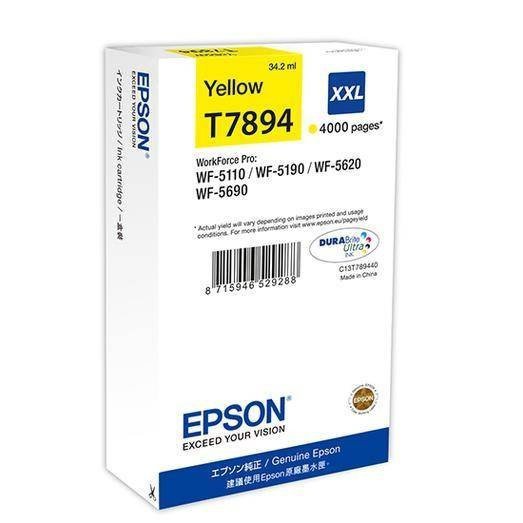 TUSZ ORYGINALNY EPSON T7894/XXL C13T789440 YELLOW 4000 STRON
