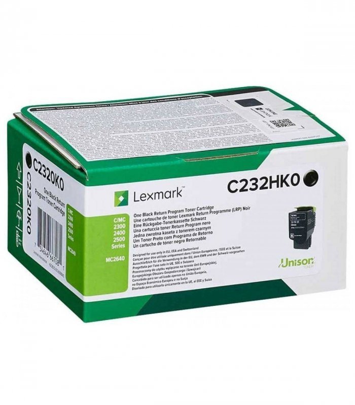 TONER ORYGINALNY LEXMARK C232HK0 CZARNY 3000 STRON