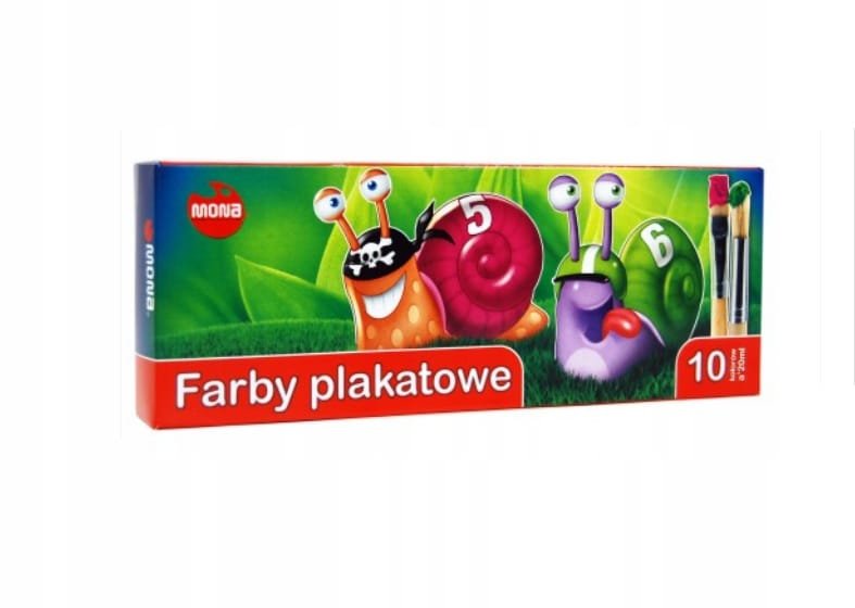 FARBY PLAKATOWE MONA - 10 KOLORÓW