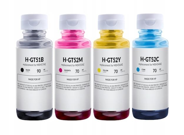 4x TUSZE DO HP DeskJet GT 5810 All-in-One Printer