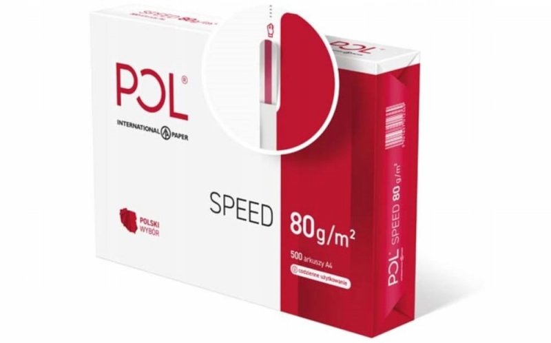PAPIER KSERO BIAŁY DO DRUKARKI POLSPEED - A4