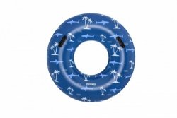 BESTWAY Koło do pływania z uchwytami 1,19m niebieskie
