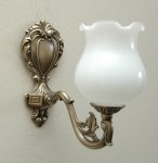 Kinkiet mosiężny,lampa ścienna z mosiądzu