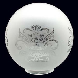 Klosz szklany kula zamknięta 14cm do lamp