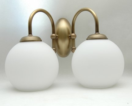 Kinkiet mosiężny,lampa ścienna z mosiądzu