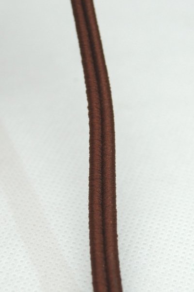 Przewód kabel płaski oplot brązowy 2X0,5 