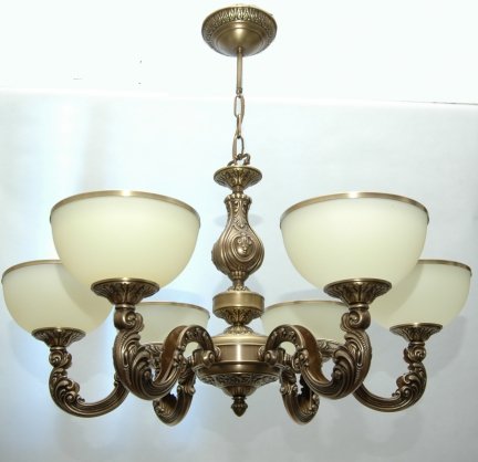 Żyrandol mosiężny,lampa wisząca mosiężna
