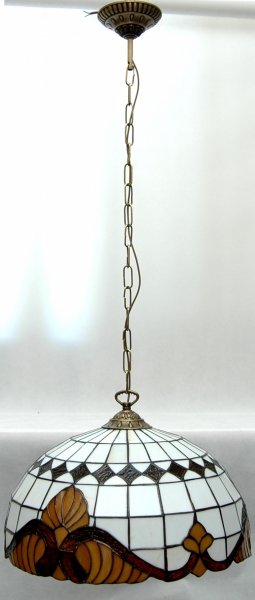 Lampa żyrandol witrażowy 40 cm