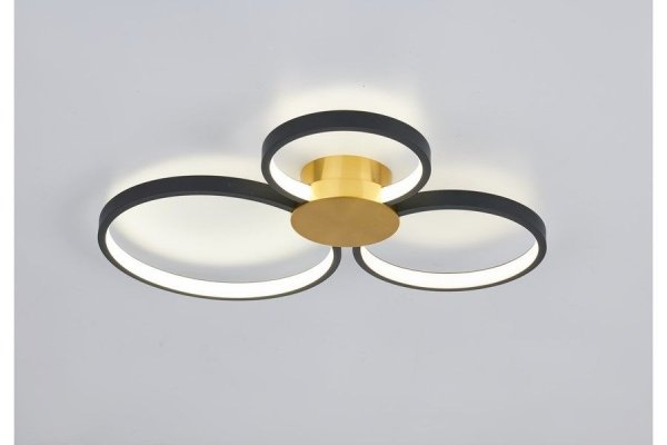RABATY - Condida - plafon LED złoty/czarny mat 641103-32 (od 10% rabatu w koszyku)