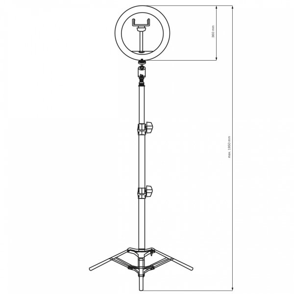 Lampa LED SELFIE średnica 36cm wysoka 327598 Sanico Goldlux