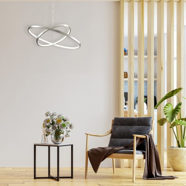Lampa wisząca LED LEA 2 nikiel 330017 Sanico Goldlux