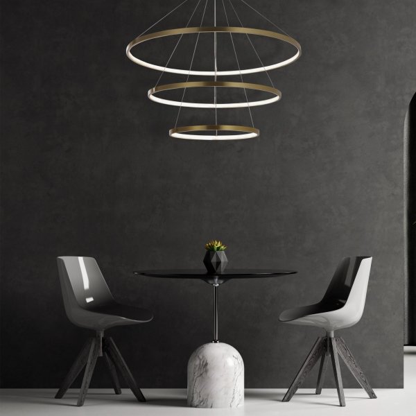 Lampa wisząca LED LEA 3 złota 330031 Sanico Goldlux