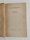 LISTY - Adam Mickiewicz 1957