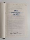 MAŁA ENCYKLOPEDIA MUZYKI 1981
