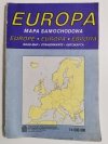 EUROPA. MAPA SAMOCHODOWA 1: 4 000 000 1982