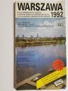 WARSZAWA 1992 WSZYSTKIE ULICE 