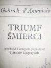 TRIUMF ŚMIERCI - Gabriele d' Annunzio 1976