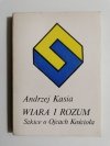 WIARA I ROZUM SZKICE O OJCACH KOŚCIOŁA - Andrzej Kasia 