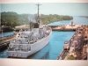 GATUN LOCKS - PANAMA CANAL. VIEW FROM CONTROL TOWER TOWARDS GATUN LAKE
