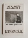 ZESZYTY LITERACKIE 1996 NR 3 (55) ROK XIV JOSIF BRODSKI ŚPIEW WAHADŁA 