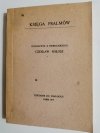 KSIĘGA PSALMÓW - tłum. Czesław Miłosz 1979