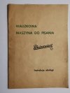 WALIZKOWA MASZYNA DO PISANIA RHEINMETALL. INSTRUKCJA OBSŁUGI MOD. KsT