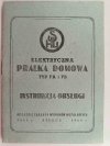 ELEKTRYCZNA PRALKA DOMOWA INSTRUKCJA OBSŁUGI