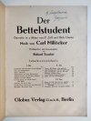DER BETTELSTUDENT 1927
